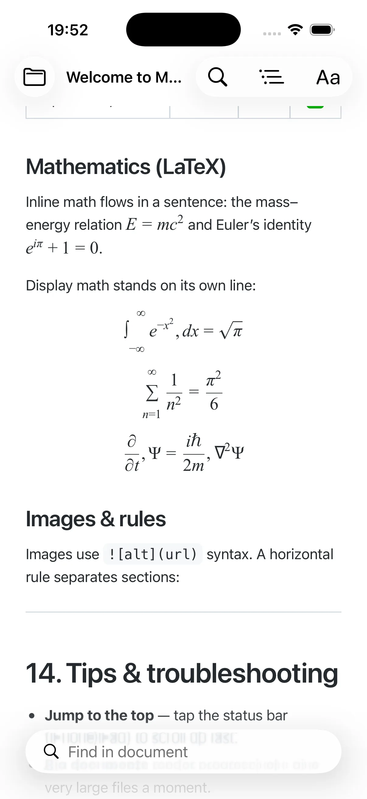Math generated and rendered in MD Reader