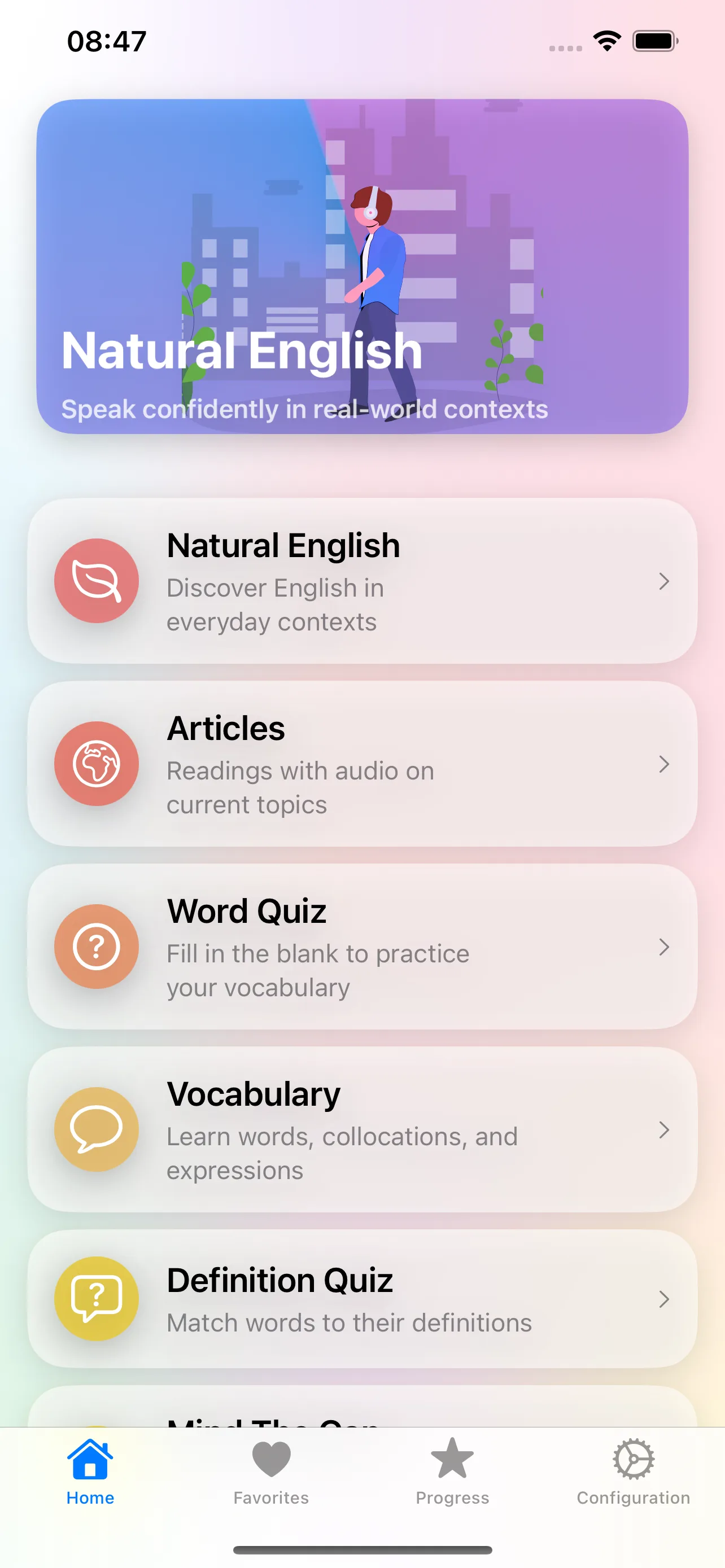 Captura de Natural English